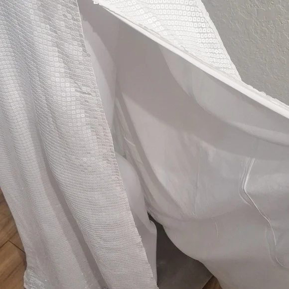 BCBG MaxAzria Runway White Sequined Dress - Picture 7 of 17